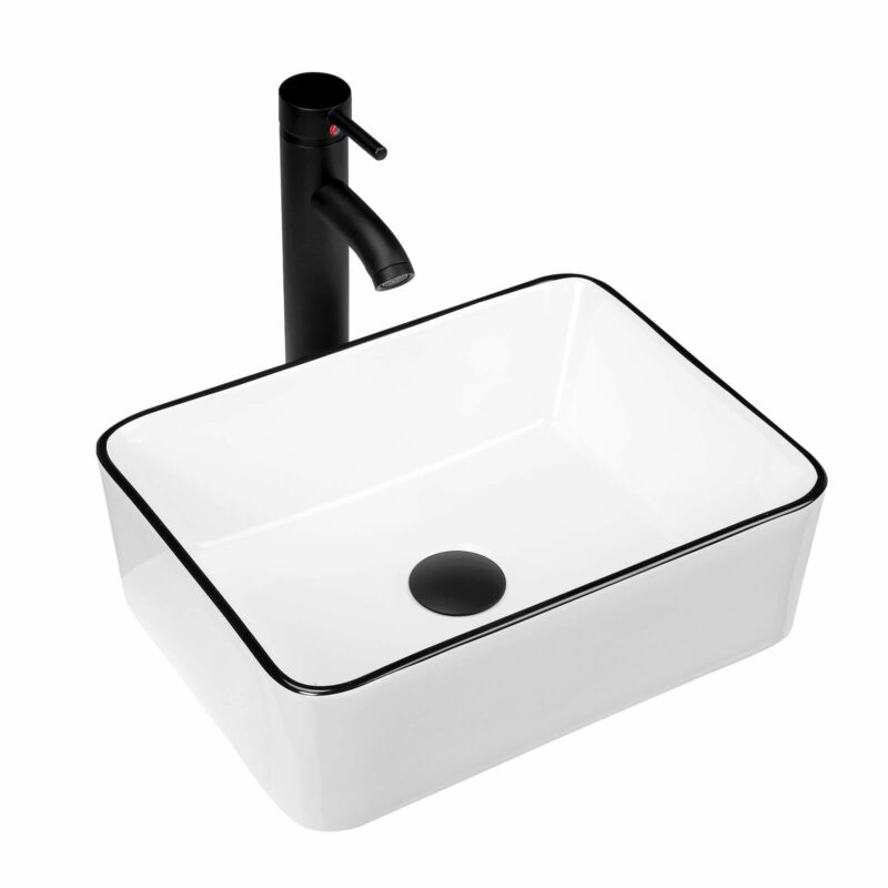 16 Inch Bathroom Sink with Faucet