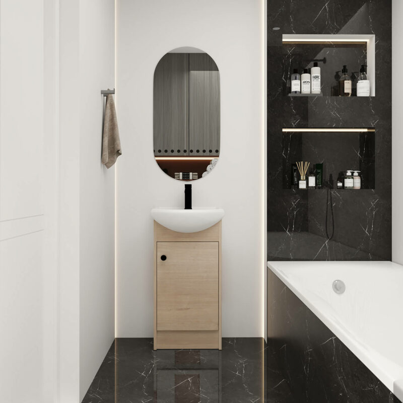 Freestanding 18 Inch Bathroom Vanity