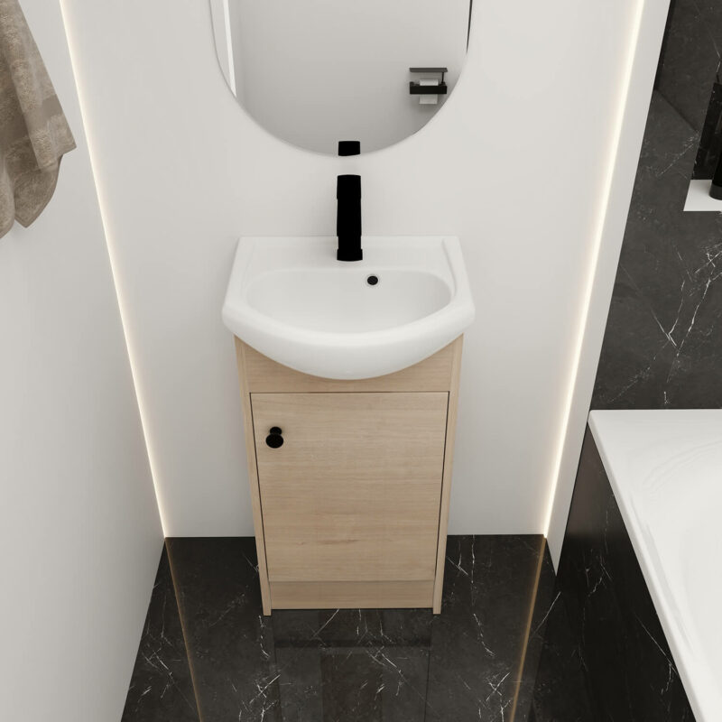 Freestanding 18 Inch Bathroom Vanity