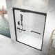 60 x 76 Inch Semi-Frameless Shower Sliding Doors