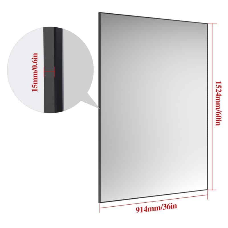 60x36 inches Extra Large Bathroom Mirror
